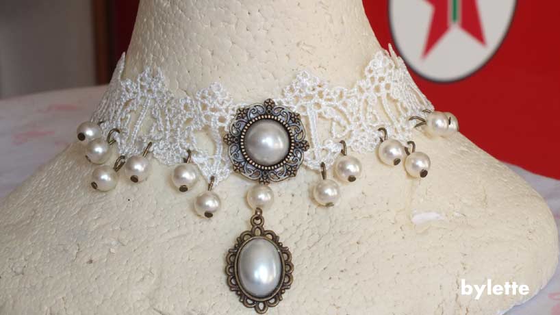 White Gothic Necklace